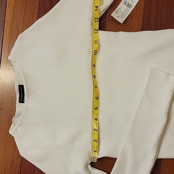 Pacsun NWT Kendall & Kylie Ribbed  Sweater White - Small - Picture 2 of 7